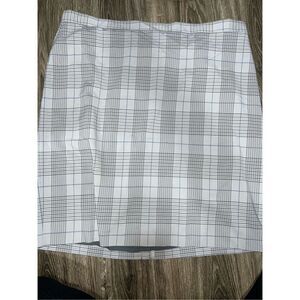 NWTs Banana Republic Gray Plaid Skirt